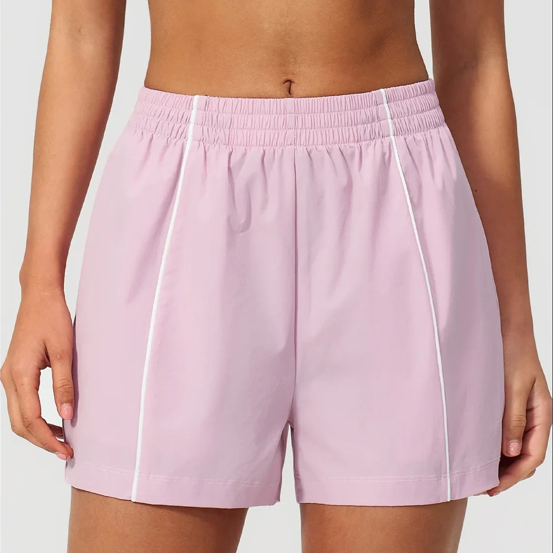 Ultralight Quick-Dry UPF Athletic Shorts - Lilac Purple - lilac purple front detail