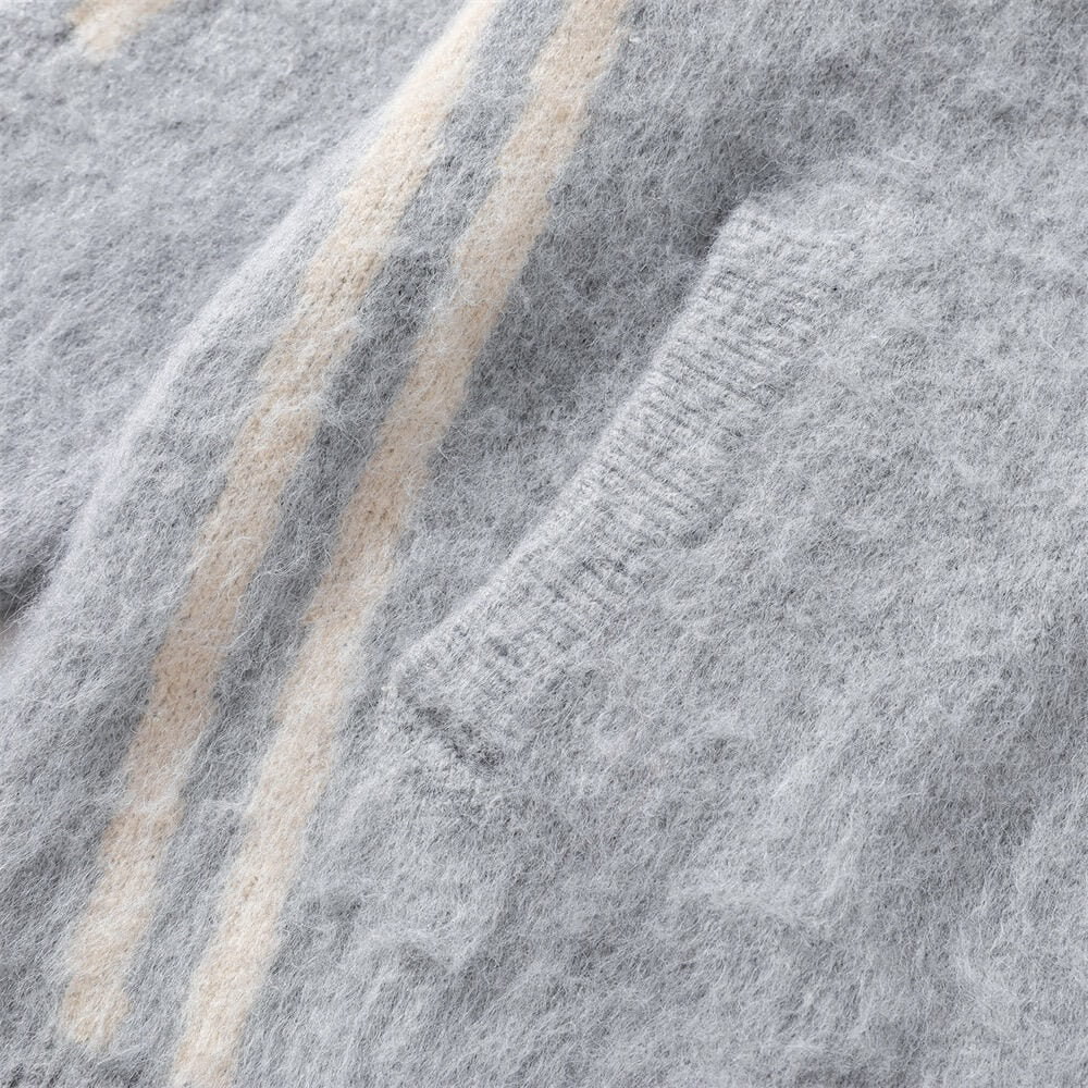 Embroidered Zip Cardigan