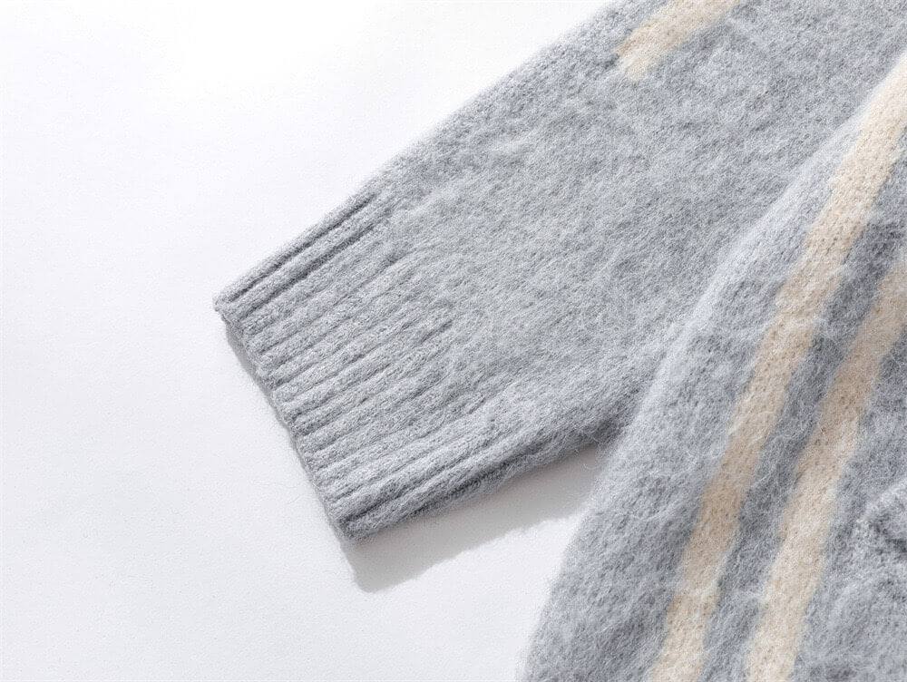 Embroidered Zip Cardigan