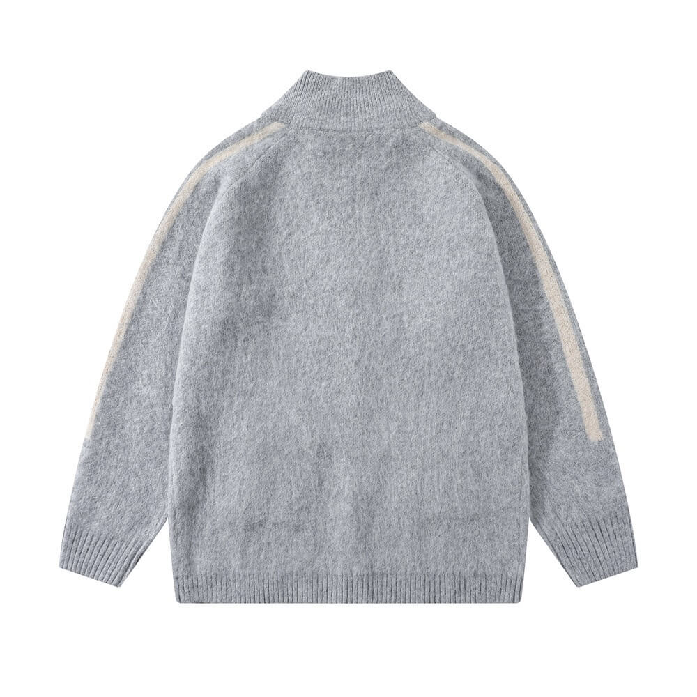 Embroidered Zip Cardigan