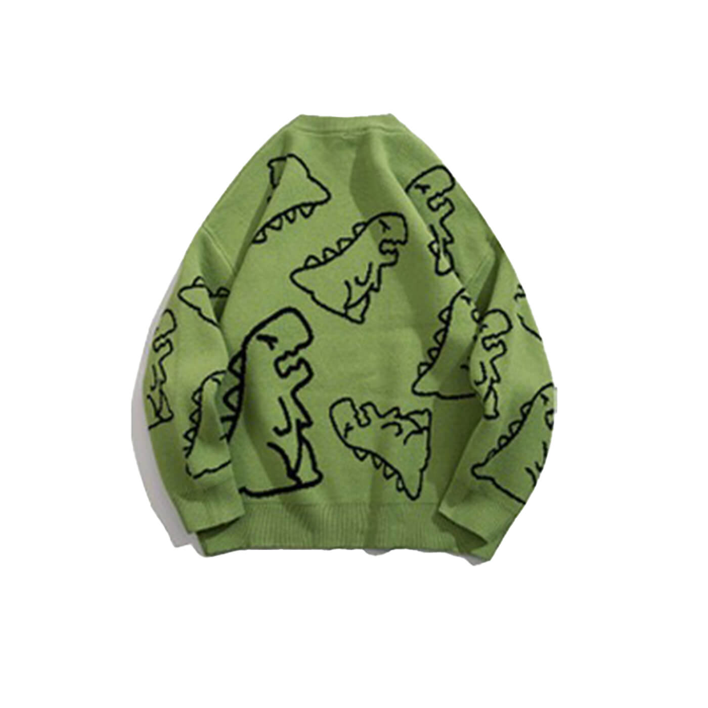 Dino Graphic Jacquard  Knit Sweater