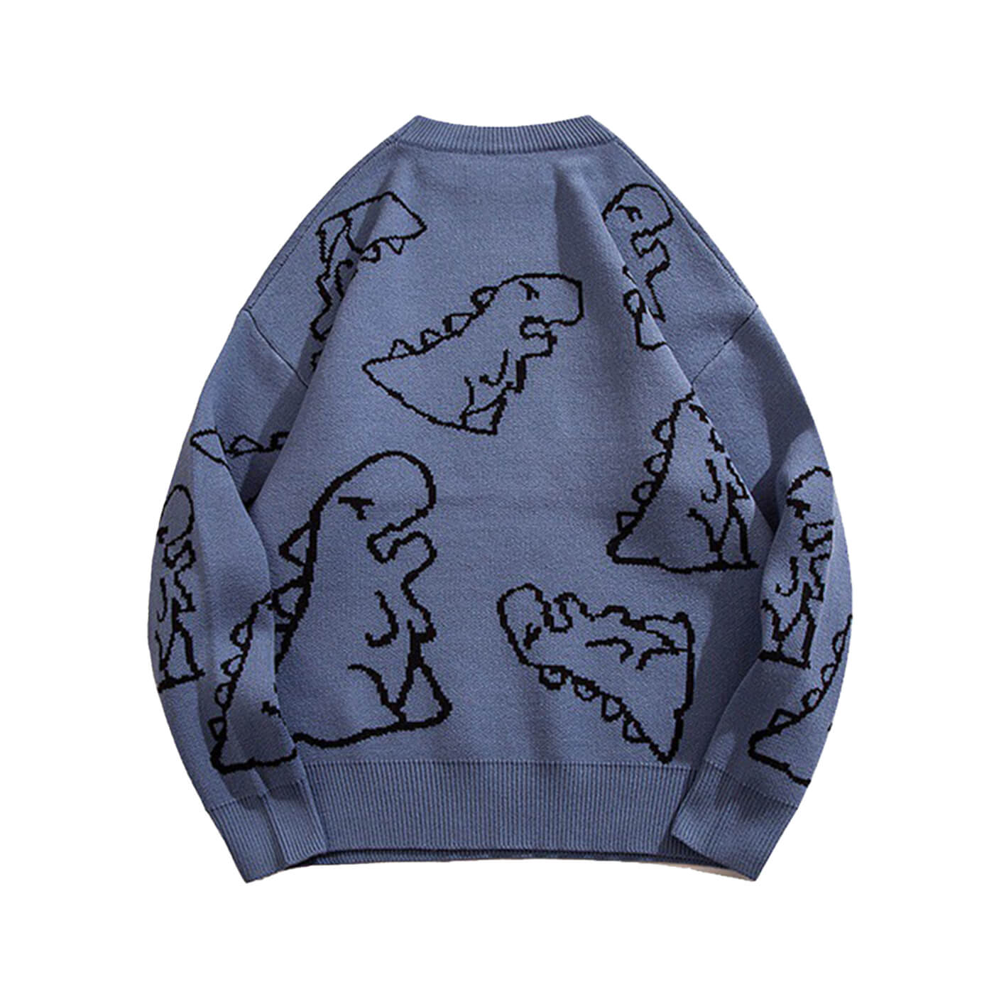 Dino Graphic Jacquard  Knit Sweater