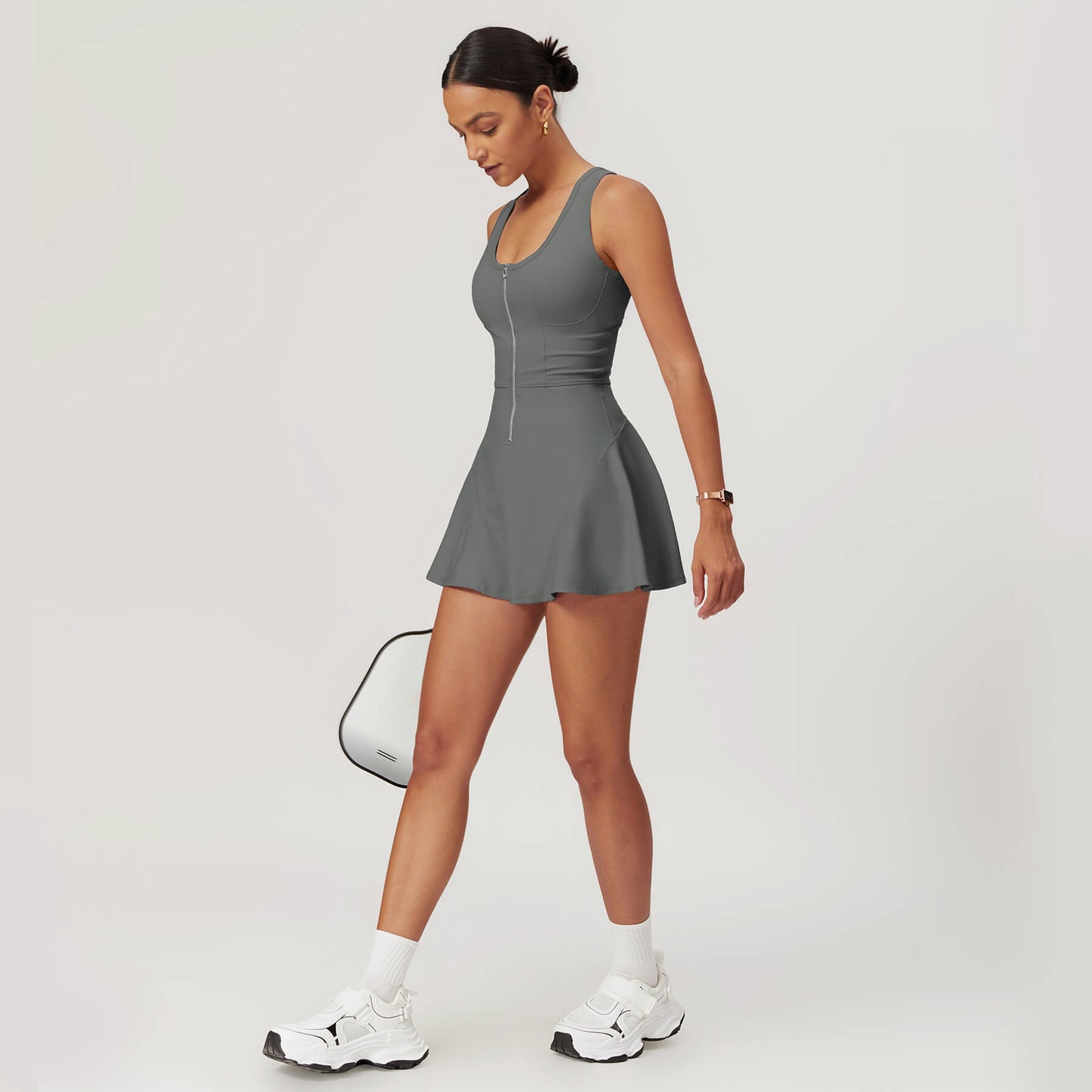 Front Zip Tennis Dress