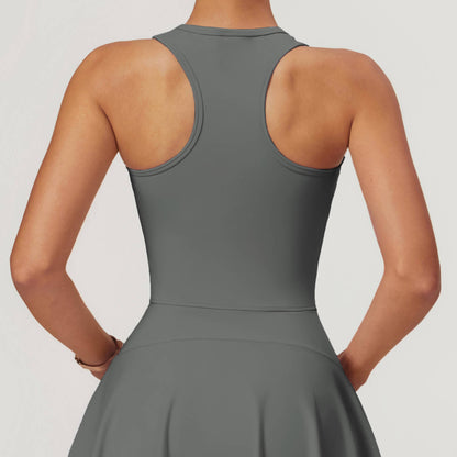 Front Zip Tennis Dress
