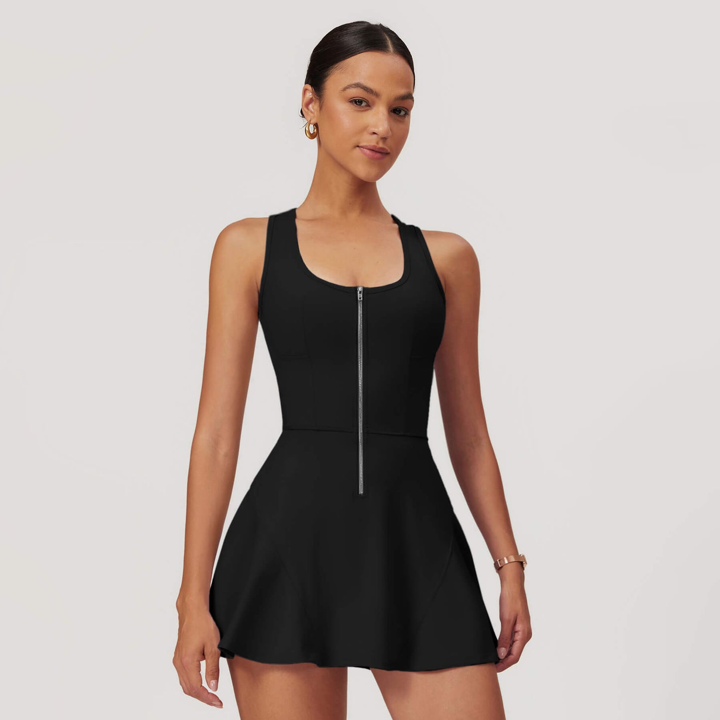 Front Zip Tennis Dress