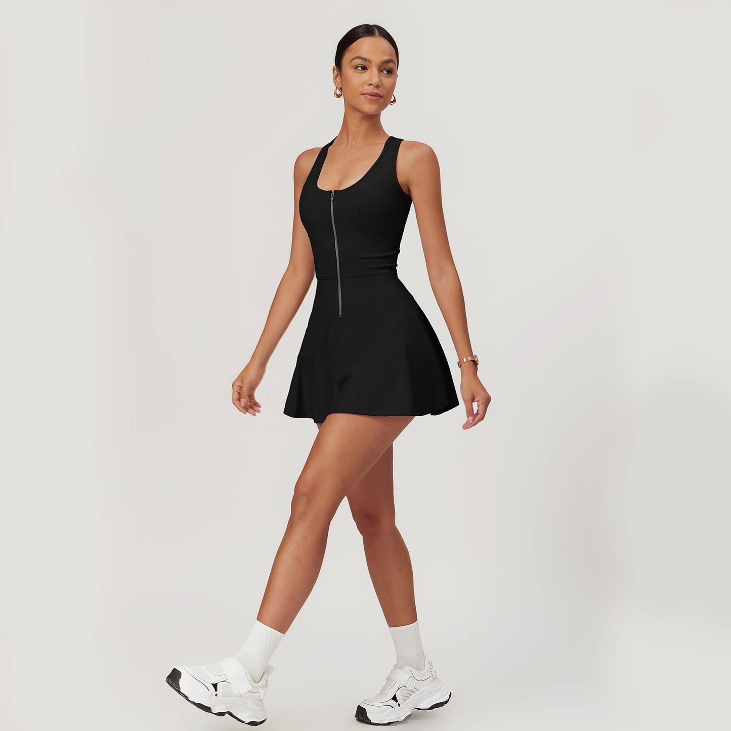 Front Zip Tennis Dress