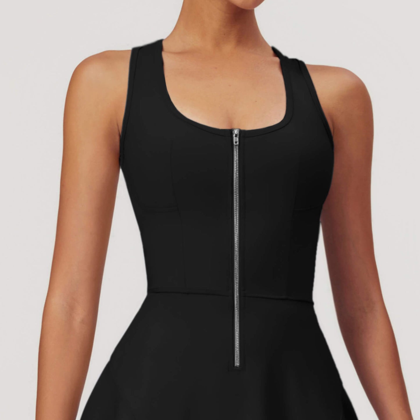 Front Zip Tennis Dress