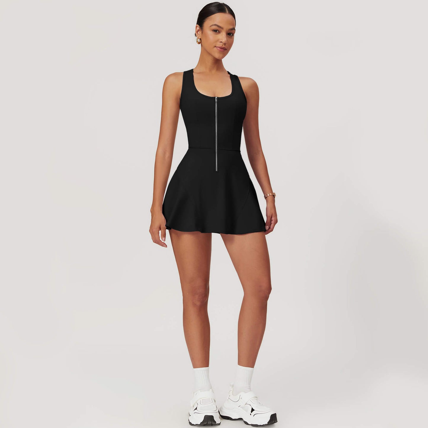 Front Zip Tennis Dress