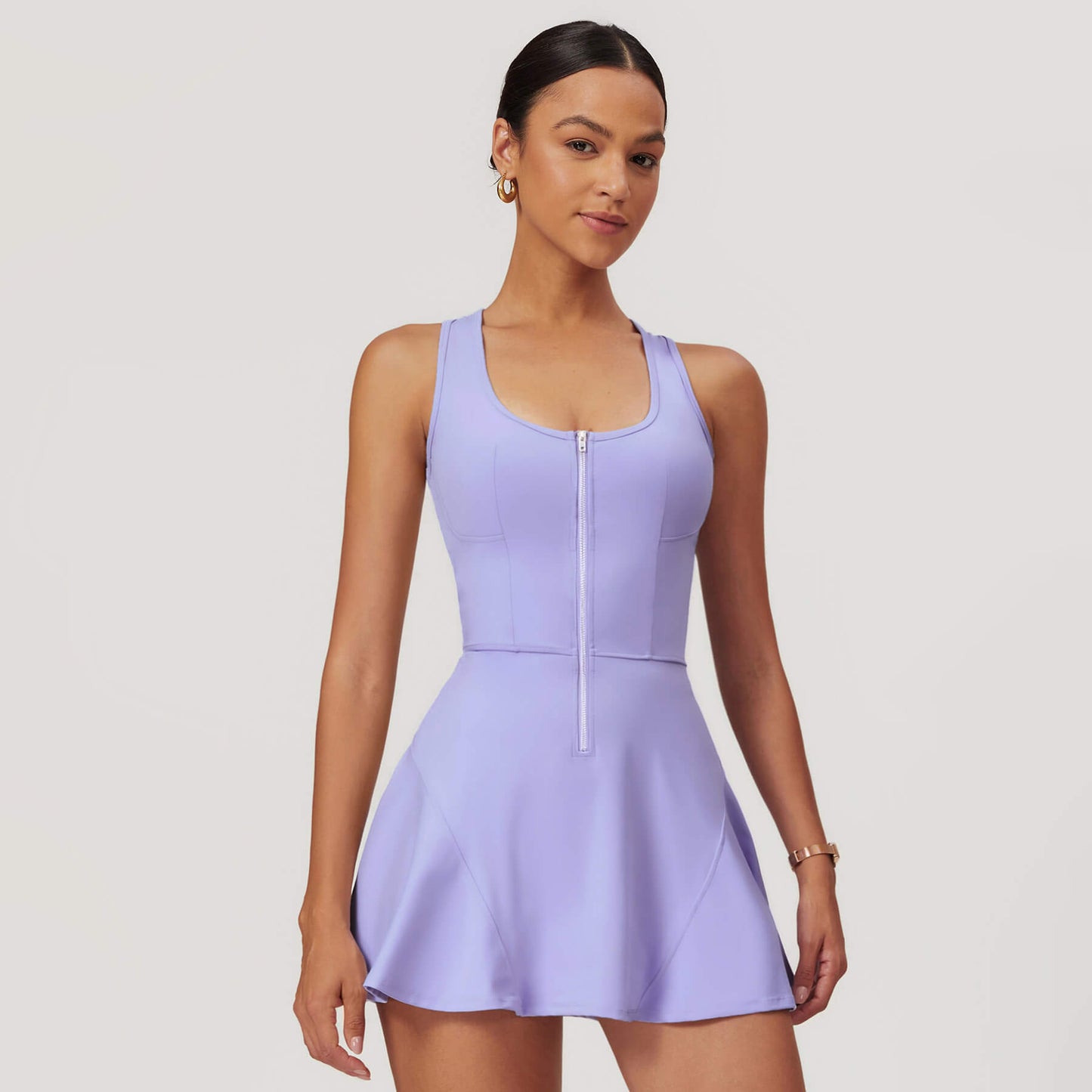Front Zip Tennis Dress