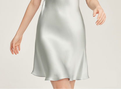 Washable Silk V-Neck Slip Dress