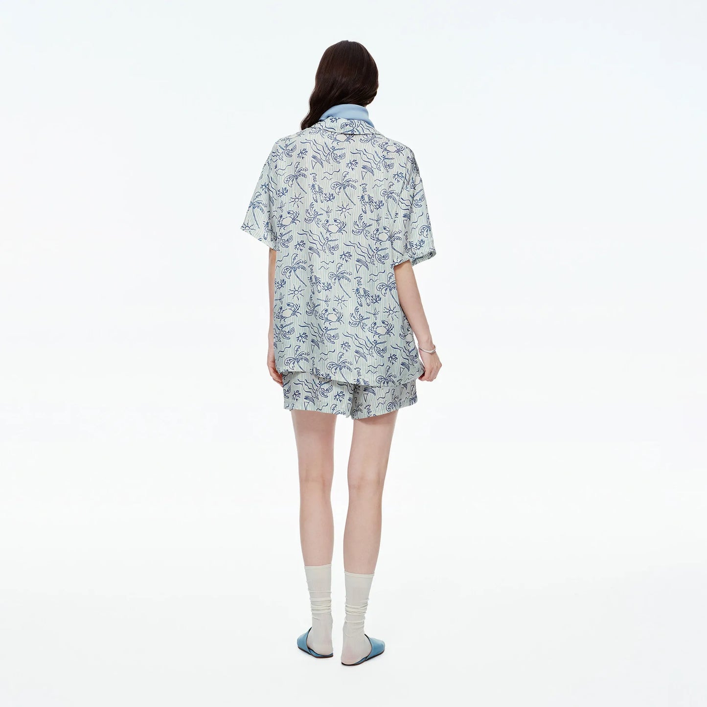 The Azure Isle Embroidered Viscose Resort Set