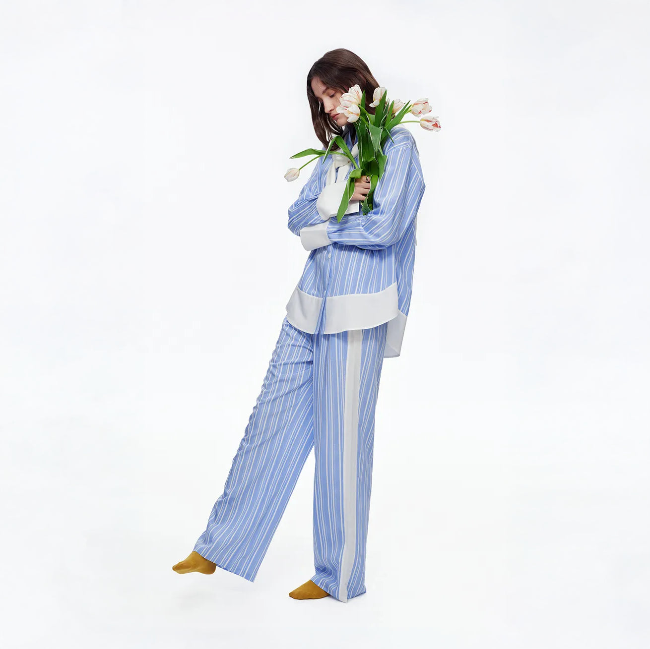 The Riviera Contrast-Cuff Co-ord Set