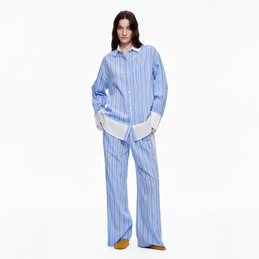 The Riviera Contrast-Cuff Co-ord Set