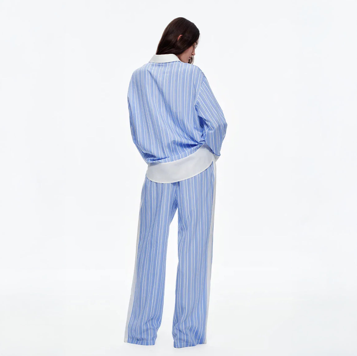 The Riviera Contrast-Cuff Co-ord Set