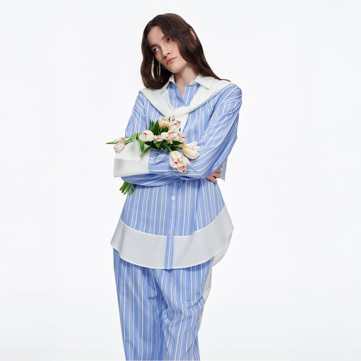 The Riviera Contrast-Cuff Co-ord Set