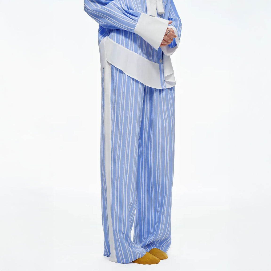 The Riviera Contrast-Cuff Co-ord Set
