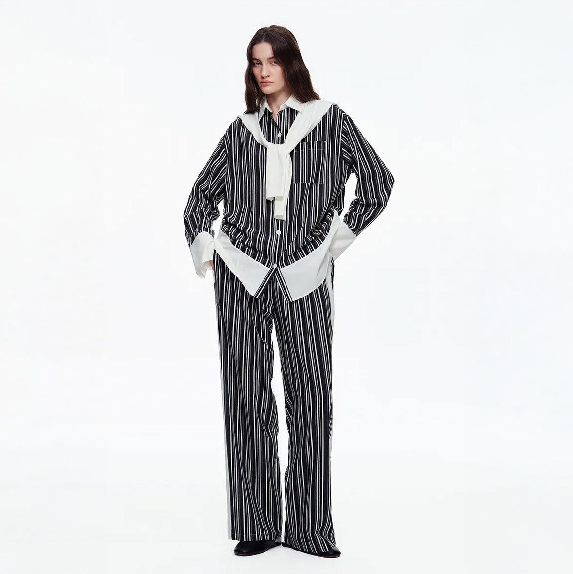 The Riviera Contrast-Cuff Co-ord Set