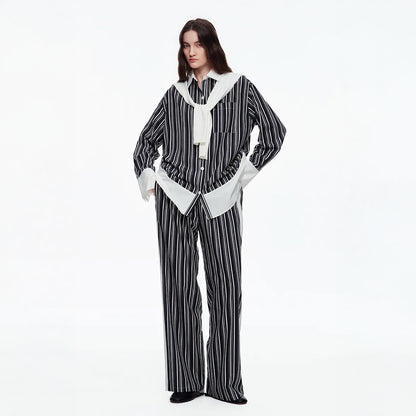 The Riviera Contrast-Cuff Co-ord Set
