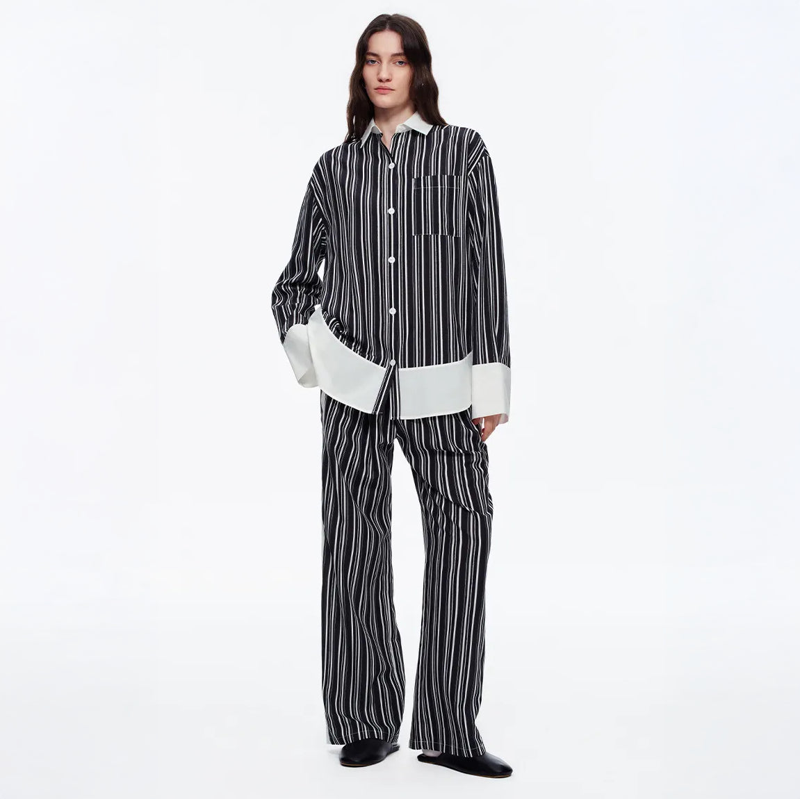 The Riviera Contrast-Cuff Co-ord Set