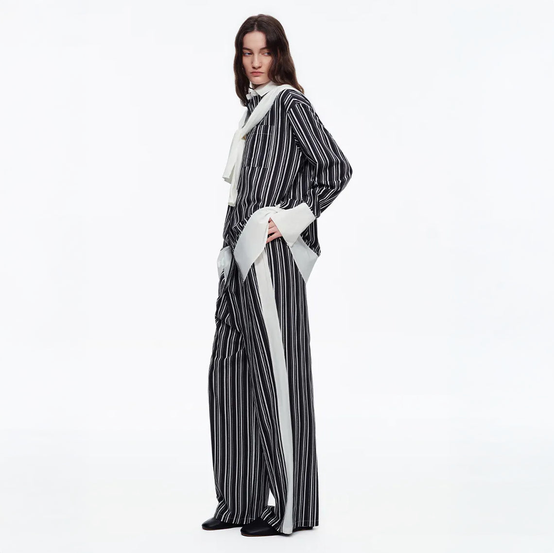 The Riviera Contrast-Cuff Co-ord Set