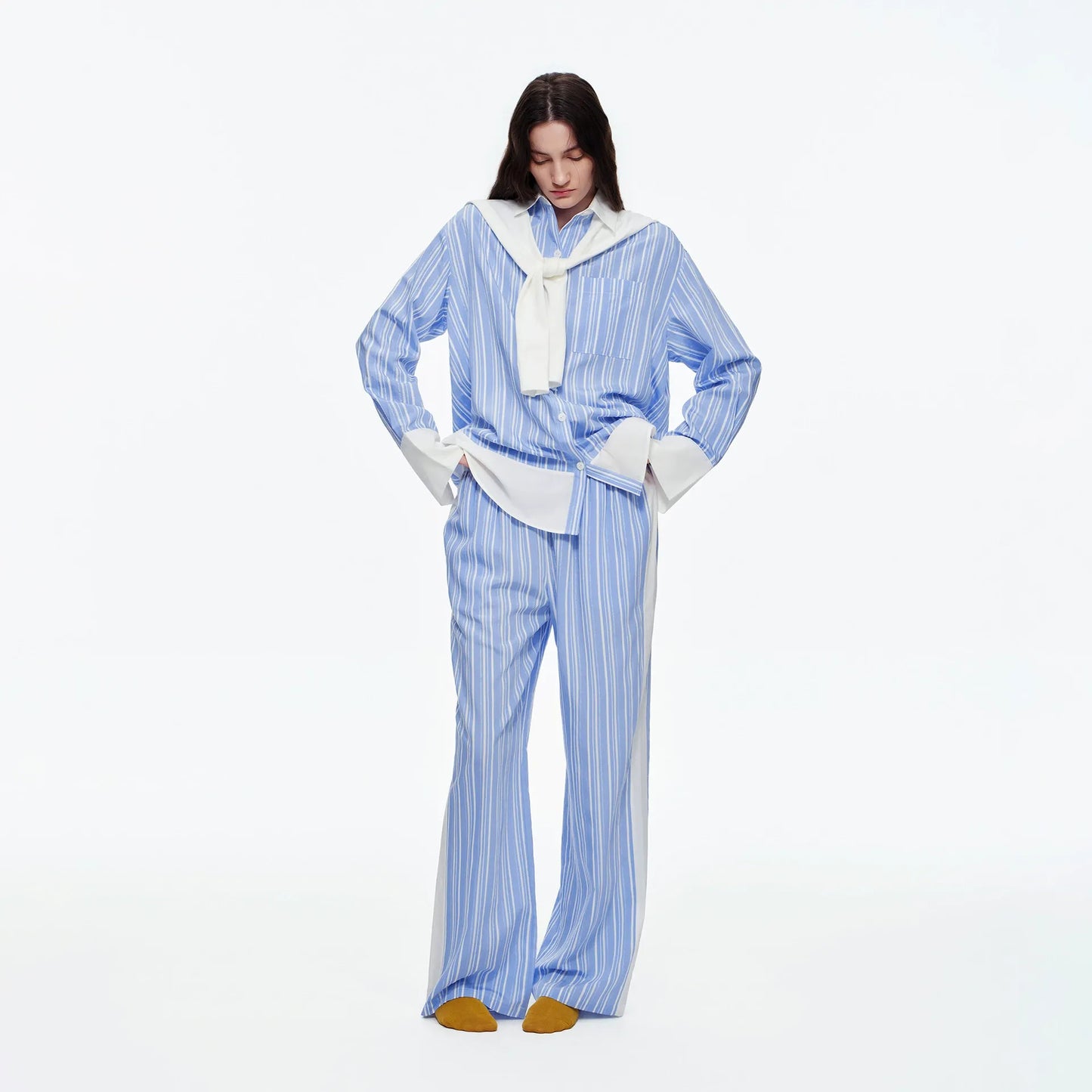 The Riviera Contrast-Cuff Co-ord Set