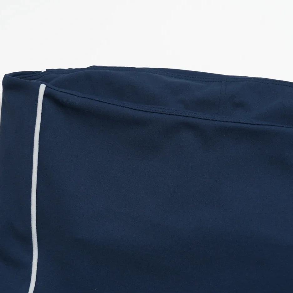 Contrast Strapless Bandeau Sports Bra - Navy Blue / White - navy blue white side stripe flat