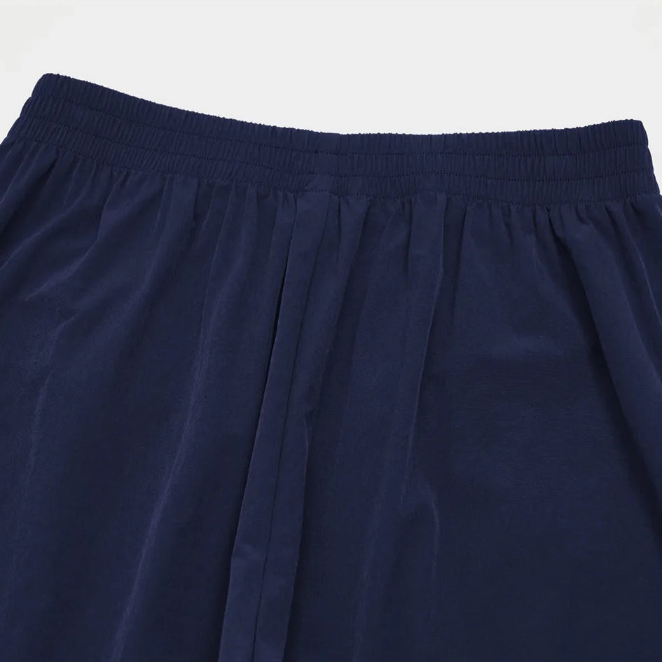 Cool-Touch Sun Protection Wide-Leg Pants - Navy Blue - elastic waistband detail