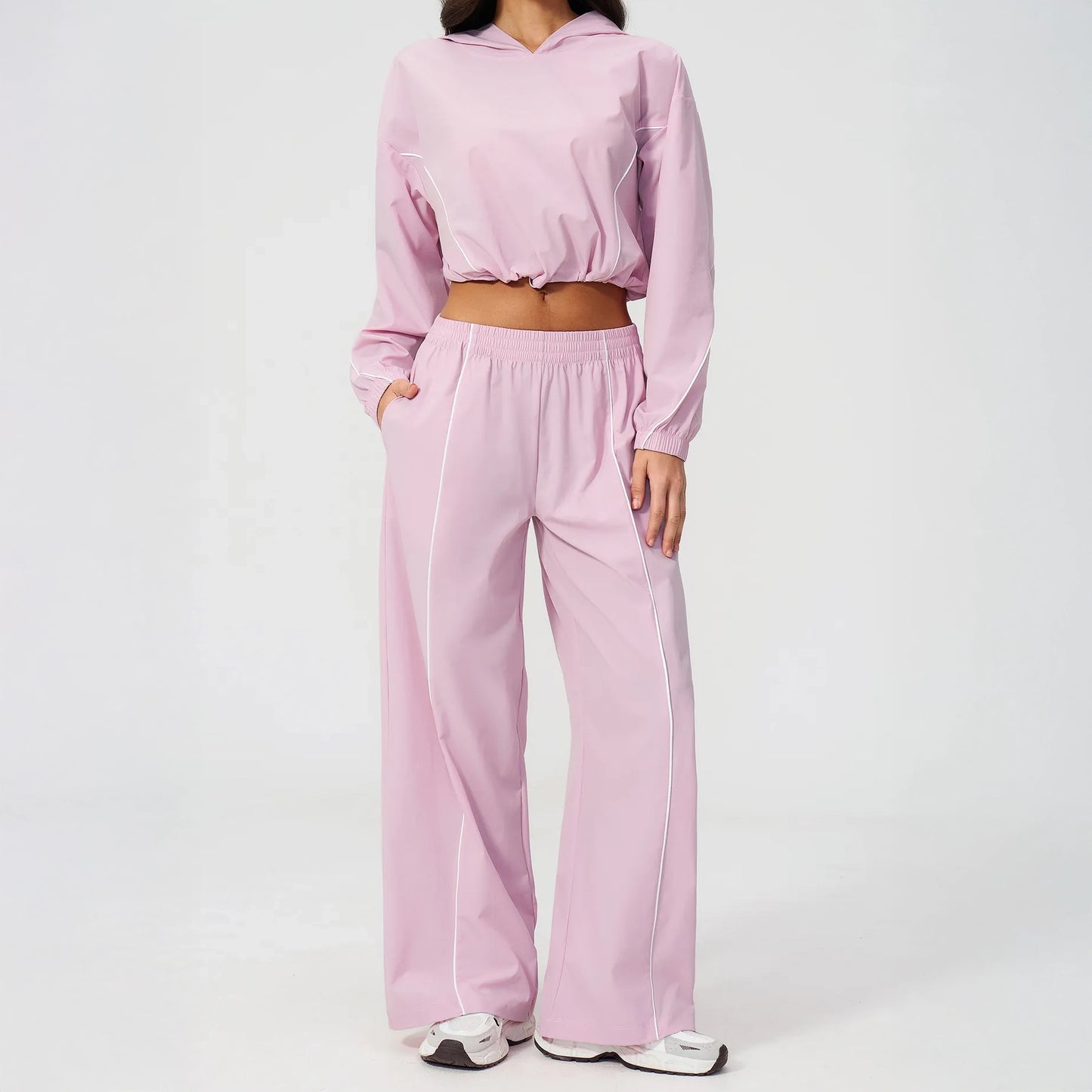 Cool-Touch Sun Protection Wide-Leg Pants - Lilac Purple - lilac purple full styling