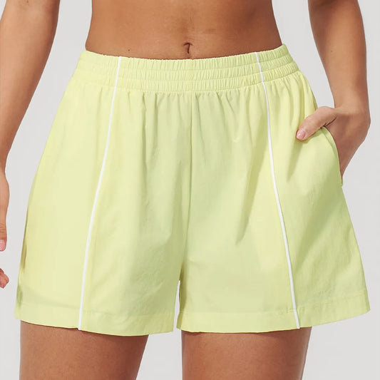 Ultralight Quick-Dry UPF Athletic Shorts - Lemon Yellow
