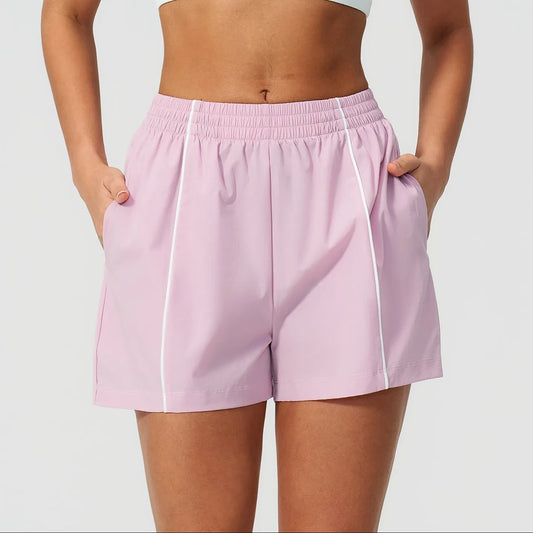 Ultralight Quick-Dry UPF Athletic Shorts - Lilac Purple - lilac purple front view