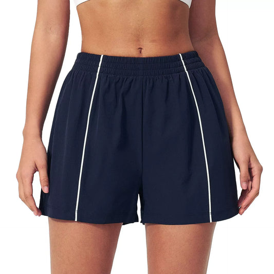Ultralight Quick-Dry UPF Athletic Shorts - Navy Blue - navy blue front view