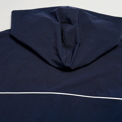 UPF 50+ Lightweight Hooded Sun Jacket - Navy Blue - hood seam detail